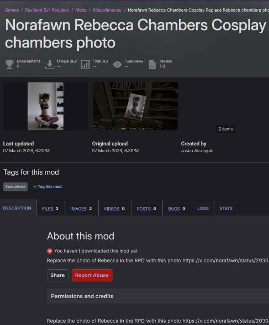 美女COS《生化9》瑞贝卡：神还原！威斯克早已馋哭