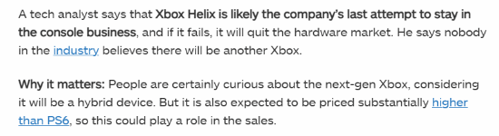 外媒:Xbox新主机恐成微软绝唱!失败即退出硬件市场