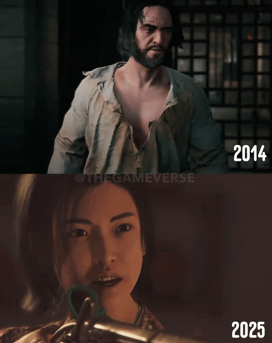 只会站桩被前作吊打！《刺客信条：影》与《刺客信条：大革命》过场动画对比