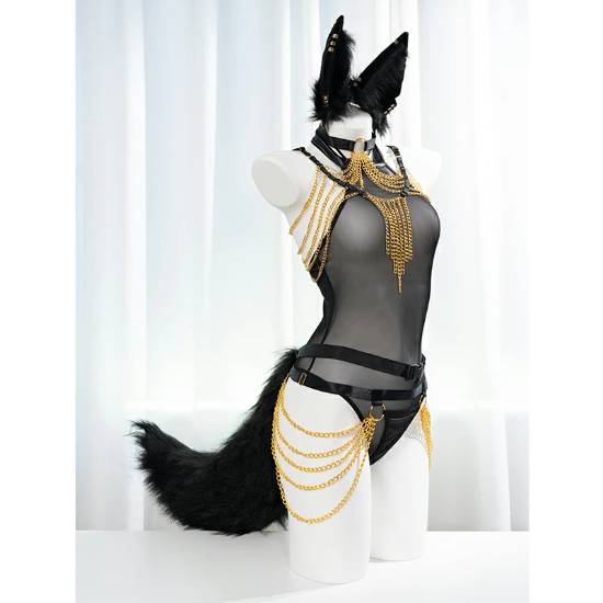 拒绝千篇一律!狐耳透视黑丝COS服现已发售