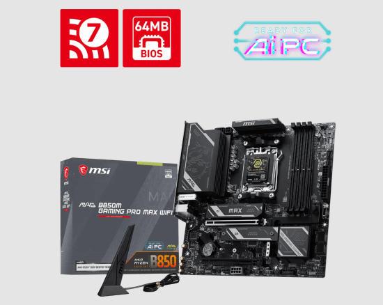 入门级也能超！微星B850M MAX搭载专属超频引擎