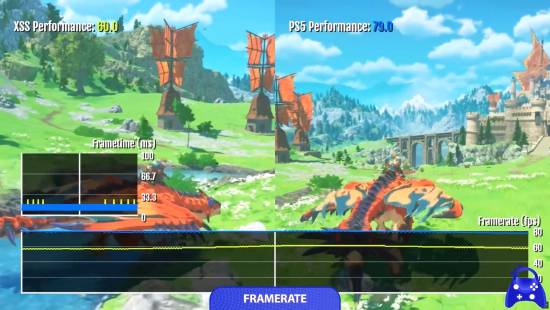 M站88分《怪物猎人物语3：命运双龙》画面对比：PS5表现强悍超60FPS