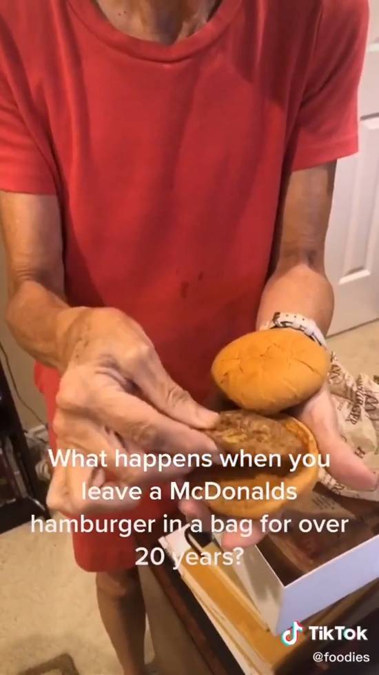 麦当劳套餐保存20年没发霉、腐烂！网友热议