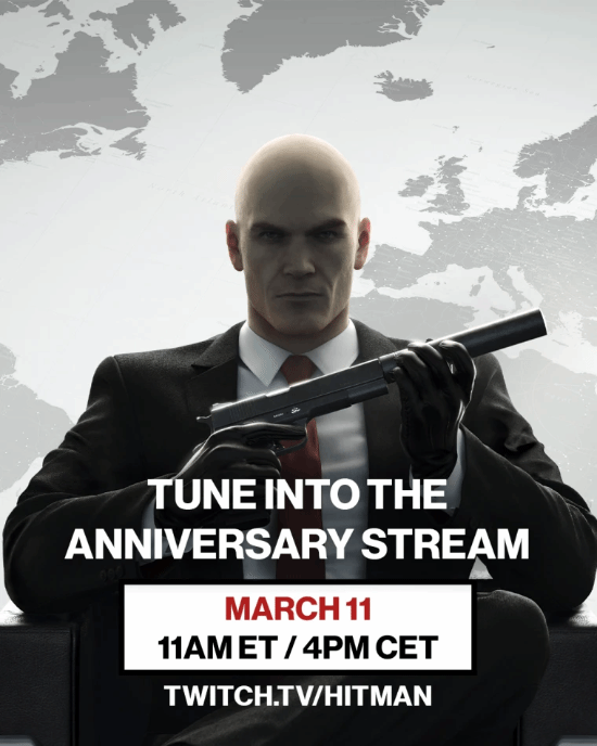 《杀手暗杀世界》十周年纪念直播来了！更多惊喜3月11日见