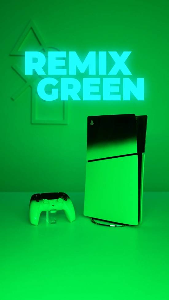 PS5外壳与手柄再出新款！亮面黑与霓虹色完美搭配