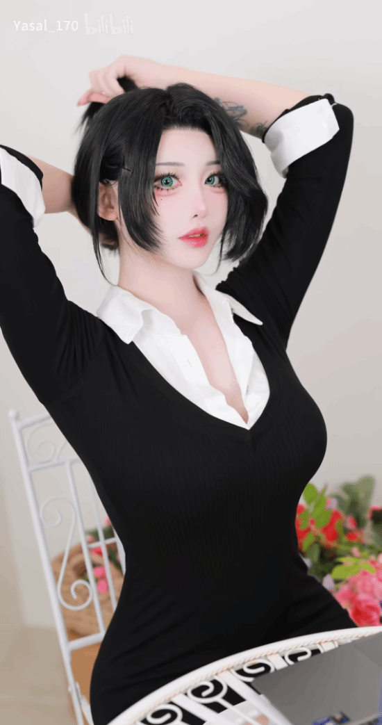 韩援coser Yasal新片 黑长直太顶了吧