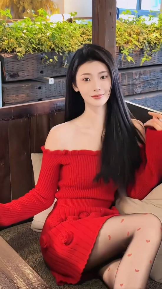 “浩浩妈”晒黑丝！红裙老“肩”巨猾