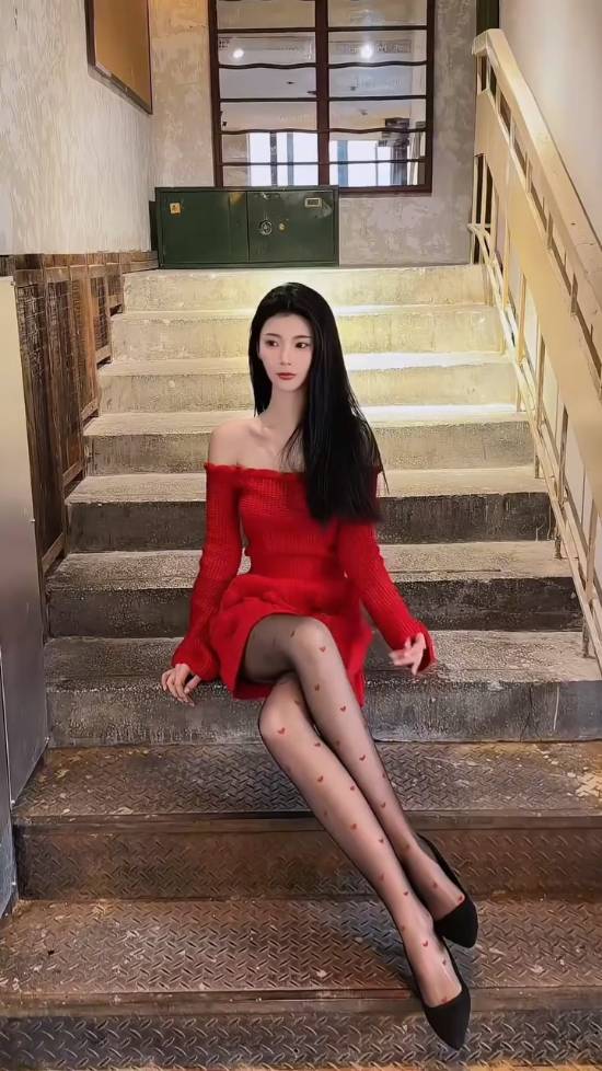 “浩浩妈”晒黑丝！红裙老“肩”巨猾