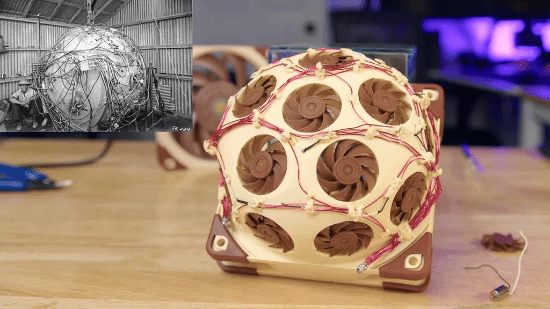 博主制作超级风扇15合1：性能一般 噪音翻倍！